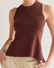 CRESCENT CRESCENT Cross Back Cut Out Knit Top - 3