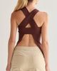 CRESCENT CRESCENT Cross Back Cut Out Knit Top - 4