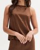 CRESCENT CRESCENT Crushed Satin Tank Top - 2