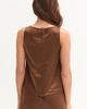 CRESCENT CRESCENT Crushed Satin Tank Top - 4
