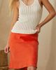 CRESCENT CRESCENT Cupro Tea Length Skirt - 3