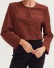 CRESCENT CRESCENT Faux Suede Collarless Cropped Jacket - 1