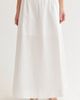 CRESCENT CRESCENT Gathered Poplin Maxi Skirt - 1