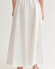 CRESCENT CRESCENT Gathered Poplin Maxi Skirt - 4