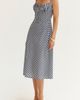 CRESCENT CRESCENT Gingham Slip Midi Dress - 4