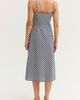 CRESCENT CRESCENT Gingham Slip Midi Dress - 5