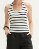 CRESCENT CRESCENT Halter Stripe Knit Top - 1