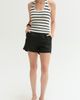 CRESCENT CRESCENT Halter Stripe Knit Top - 2
