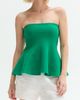 CRESCENT CRESCENT Jacquard Knit Peplum Top - 1