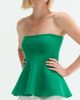 CRESCENT CRESCENT Jacquard Knit Peplum Top - 2