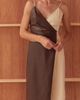 CRESCENT CRESCENT Mixed Media Wrap Midi Dress - 2