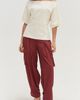 CRESCENT CRESCENT Off Shoulder Cotton Knit Top - 2