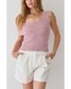 CRESCENT CRESCENT One Shoulder Knit Top - 1