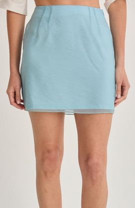 CRESCENT CRESCENT Organza Mini Skirt