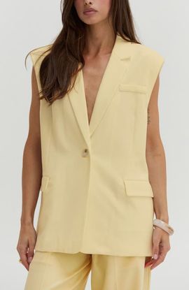 CRESCENT CRESCENT Oversized Blazer Vest