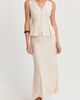 CRESCENT CRESCENT Pleated Lyocell Vest - 2