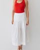 CRESCENT CRESCENT Poplin Box Pleated Midi Skirt - 2