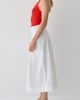 CRESCENT CRESCENT Poplin Box Pleated Midi Skirt - 3