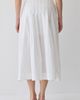 CRESCENT CRESCENT Poplin Box Pleated Midi Skirt - 4