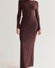 CRESCENT CRESCENT Ribbed Knit Maxi Skirt - 2