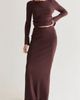 CRESCENT CRESCENT Ribbed Knit Maxi Skirt - 3