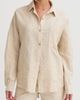 CRESCENT CRESCENT Stripe Textured Linen Shirt - 1