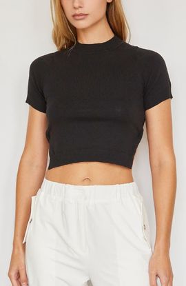 CRESCENT CRESCENT Tie Back Knit Top