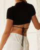 CRESCENT CRESCENT Tie Back Knit Top - 4