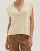 CRESCENT CRESCENT V-Neck Sweater Vest - 1