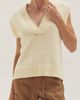 CRESCENT CRESCENT V-Neck Sweater Vest - 3