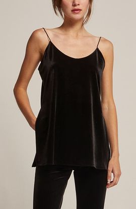 CRESCENT CRESCENT Velvet Cami Top