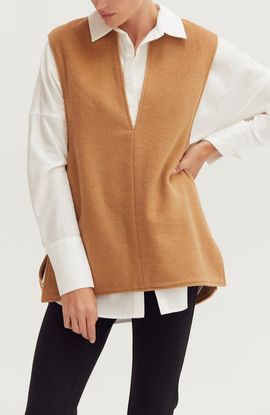 CRESCENT CRESCENT Wool Blend Felt Vest