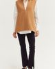 CRESCENT CRESCENT Wool Blend Felt Vest - 3