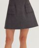 CRESCENT CRESCENT Wool Blend Mini Skirt - 1
