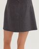 CRESCENT CRESCENT Wool Blend Mini Skirt - 4