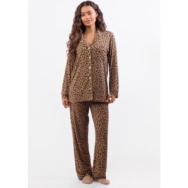 Crickle Daisy Crickle Daisy A Leopard Doesn't Change Its Spots Long Pajama Set