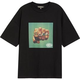 CRIMINAL DAMAGE CRIMINAL DAMAGE Fist of Gold Crewneck T-Shirt