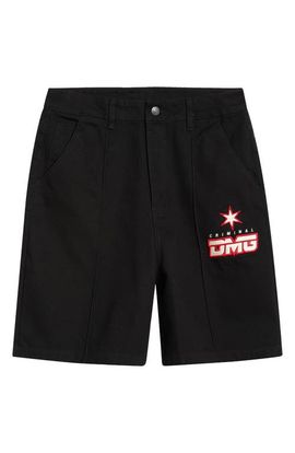 CRIMINAL DAMAGE CRIMINAL DAMAGE Star Logo Cotton Shorts