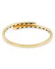Crivelli Crivelli 18K Yellow Gold Like Diamond Pave Bypass Slim Bangle Bracelet - 4