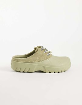 Crocs Crocs Axle Suede Mule clogs in tac green