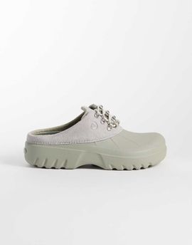 Crocs Crocs Axle suede mules in elephant-Gray