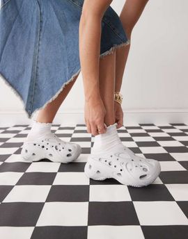 Crocs Crocs caged clog in atmosphere-Gray