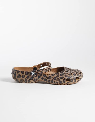 Crocs Crocs classic ballet clogs in leopard print-Multi