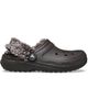 Crocs Crocs Classic fleece lined clogs in dark cocoa-Brown - 1