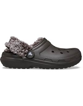 Crocs Crocs Classic fleece lined clogs in dark cocoa-Brown