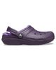 Crocs Crocs Classic fleece lined clogs in dark iris purple - 1