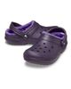 Crocs Crocs Classic fleece lined clogs in dark iris purple - 2