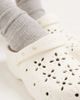 Crocs Crocs Classic floral cut out clogs in chalk-White - 2