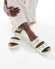 Crocs Crocs Classic floral cut out sandals in jade tint-Green - 1