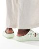 Crocs Crocs Classic floral cut out sandals in jade tint-Green - 2